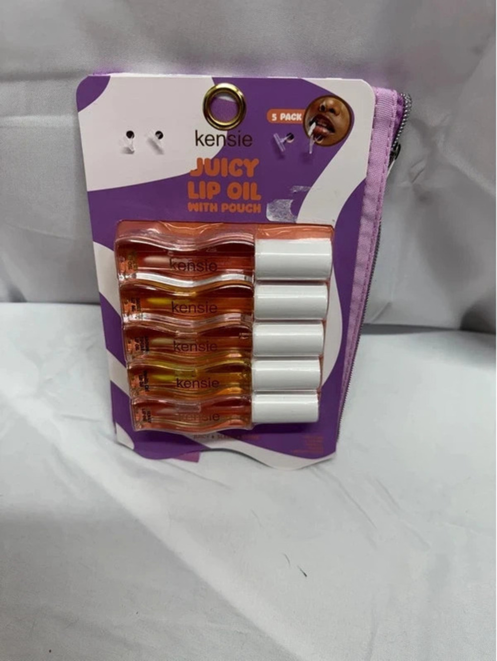 Kenzie juicy lip oil 5 pack with pouch
